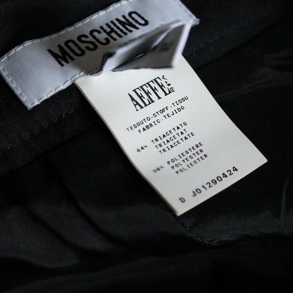 Moschino Black Pencil Peplum Skirt Size US 4/ IT 38 Ruffle - Picture 8 of 8